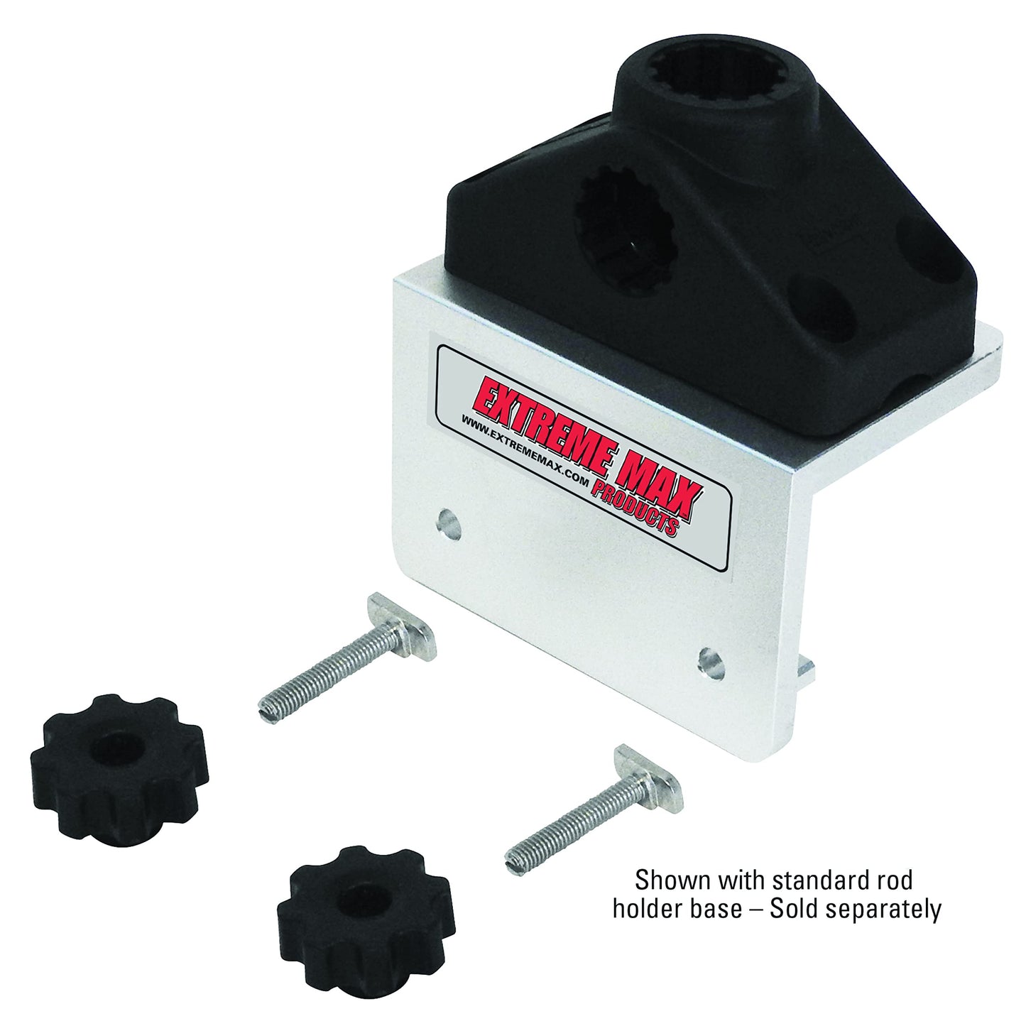 Extreme Max 3005.4405 90° Aluminum Slider Base for Lund Sport Track Systems