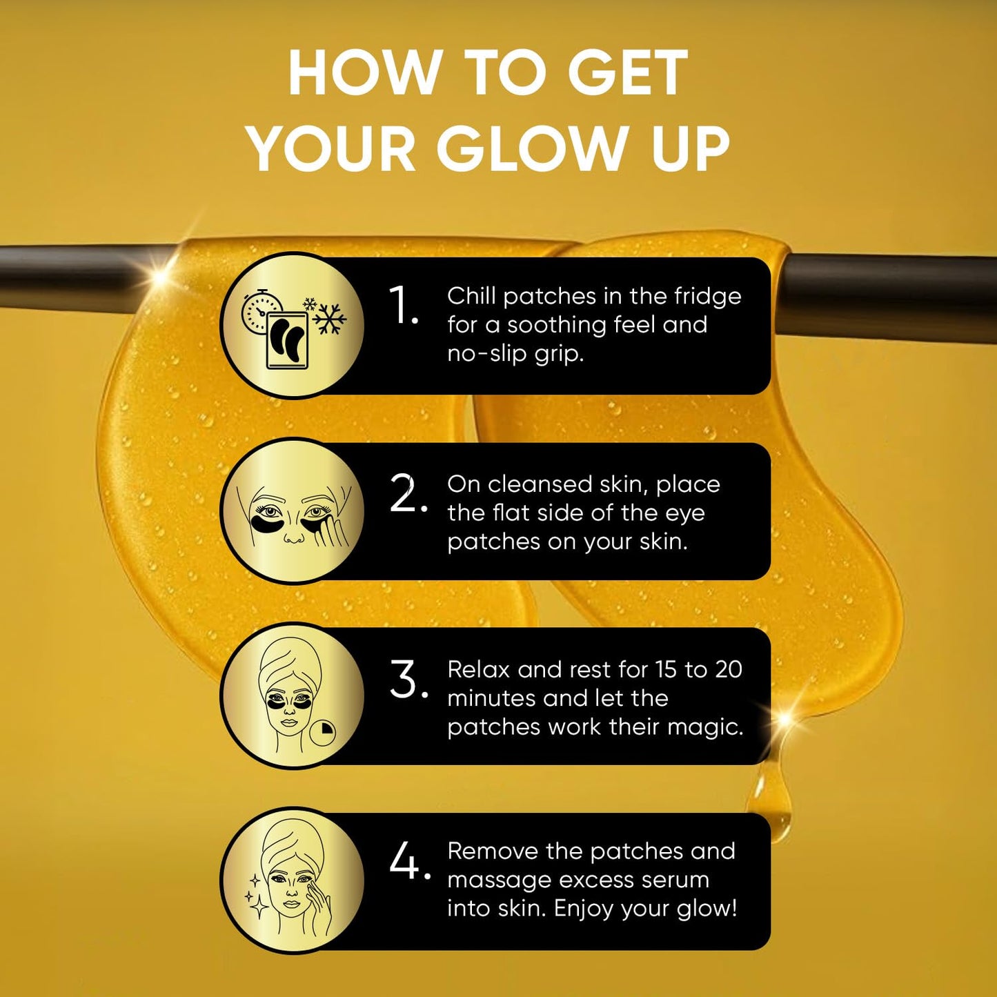 Celor Under Eye Patches for Puffy Eyes and Dark Circles - Eye Masks with Amino Acids & Collagen, Eye Care for Wrinkles - Birthday Gift for Women - Skincare Self Care - USA Tested (80 Pairs)