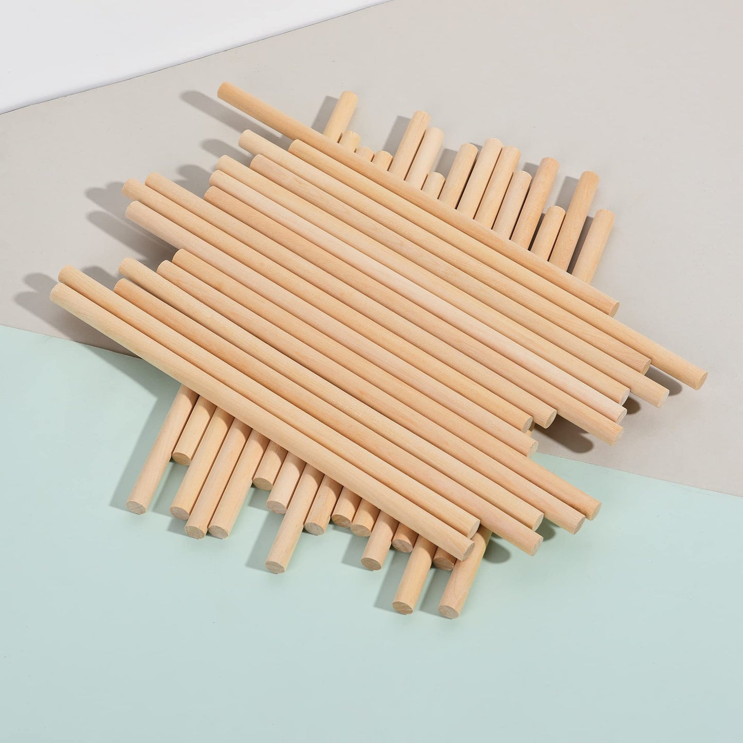 60 Pieces Rhythm Sticks for Kids Bulk, 12 Inch Wood Lummi Sticks Music Classroom Percussion Instruments