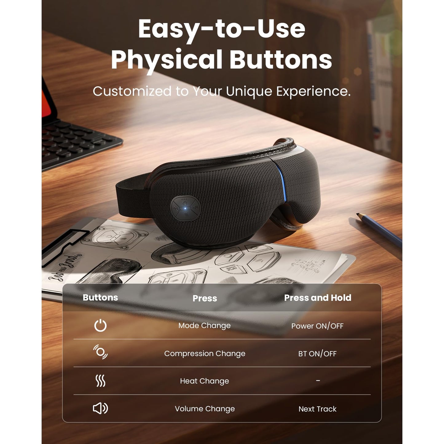 BOB AND BRAD EyeOasis 3 Elite Eye Massager with Heat and Cooling