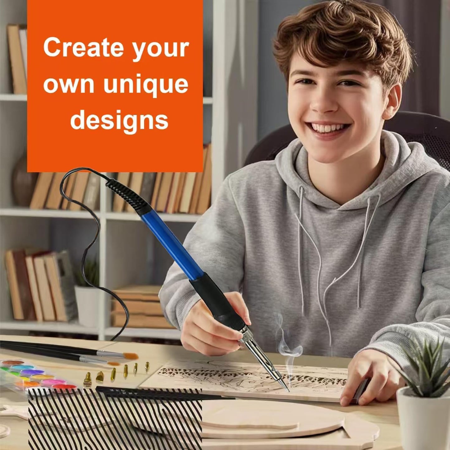 Gifts for Teen Boys or Girls, Cool Art Toys Gift Ideas for Teenage 11 12 13 14 16 18 Years Old, Wood Burning Kit Crafts