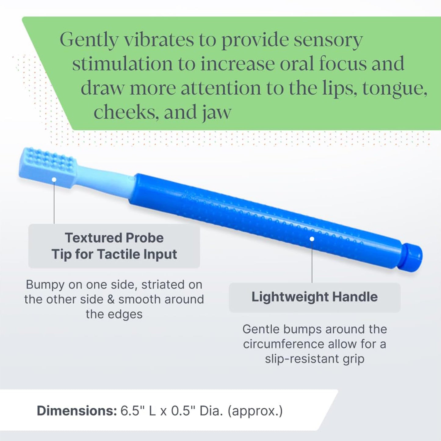 ARK's Z-Vibe Oral Stimulator for Speech & Feeding (Royal Blue)