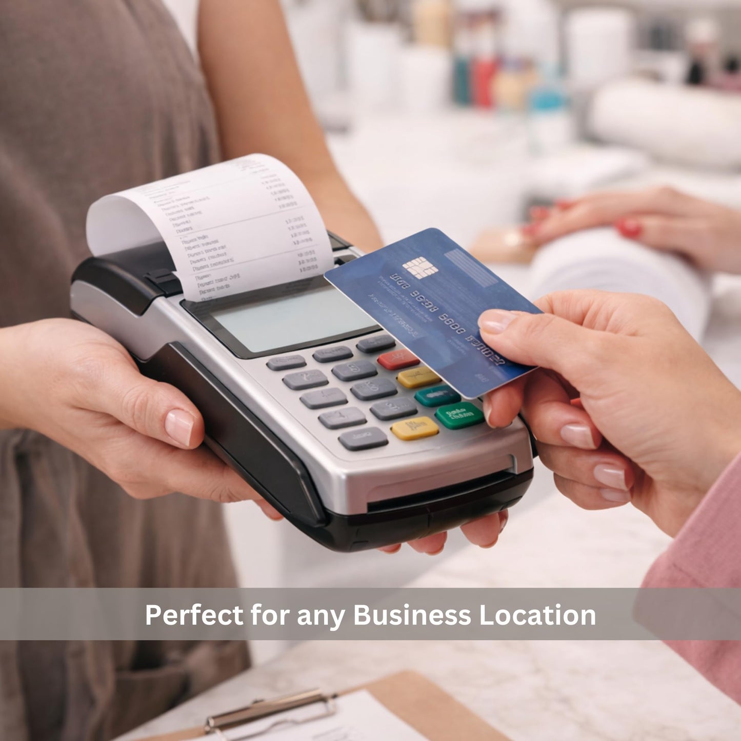 [50 Rolls] 2 1/4 x 60ft Thermal Paper Rolls | BPA Free Receipt Paper for POS Systems & Credit Card Machines | Premium White Paper, Lint & Jam-Free, Long-Lasting Print