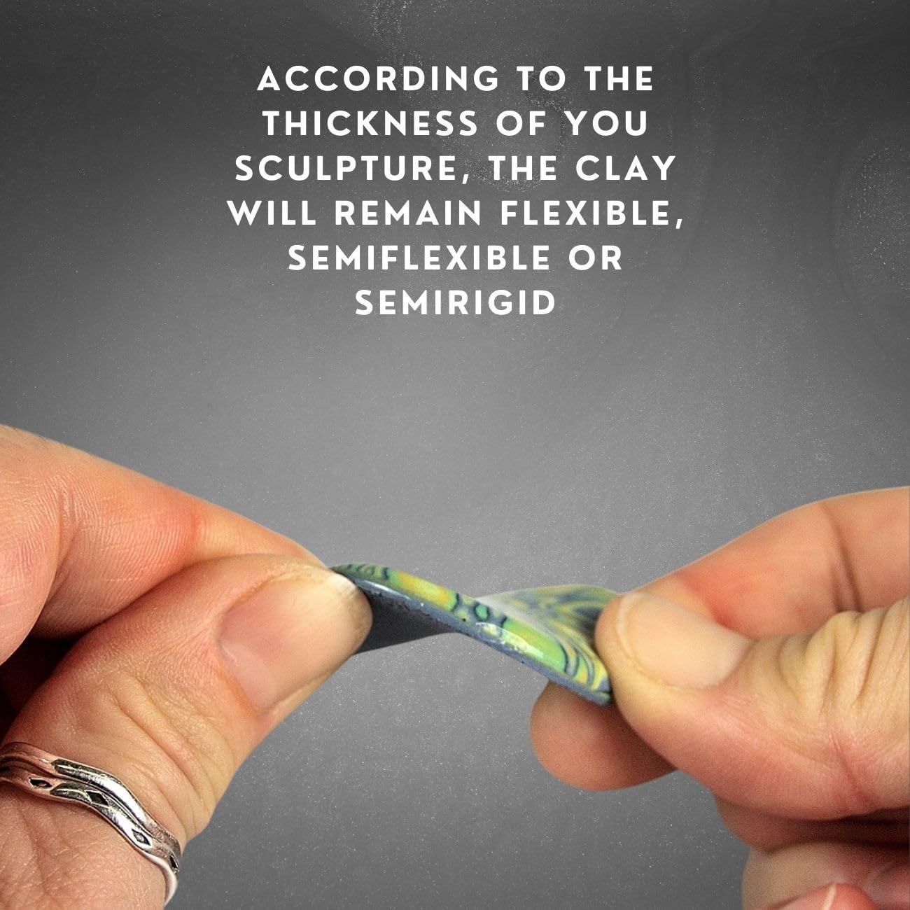 Andwing Cosclay Sculpt - Soft Gray - Flexible Polymer Clay (1lb)