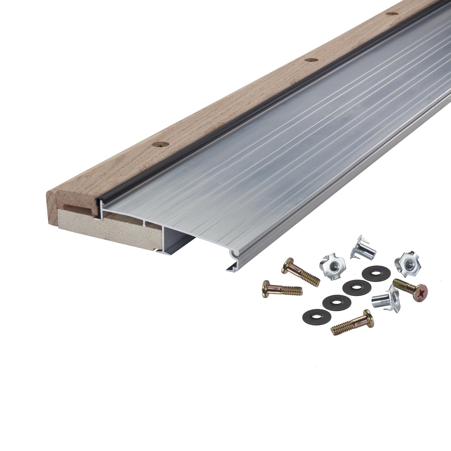 M-D Building Products 78600 1-1/8-Inch by 5-5/8-Inch - 36-Inch TH394 Adjustable Aluminum and Hardwood Sill Inswing, Mill