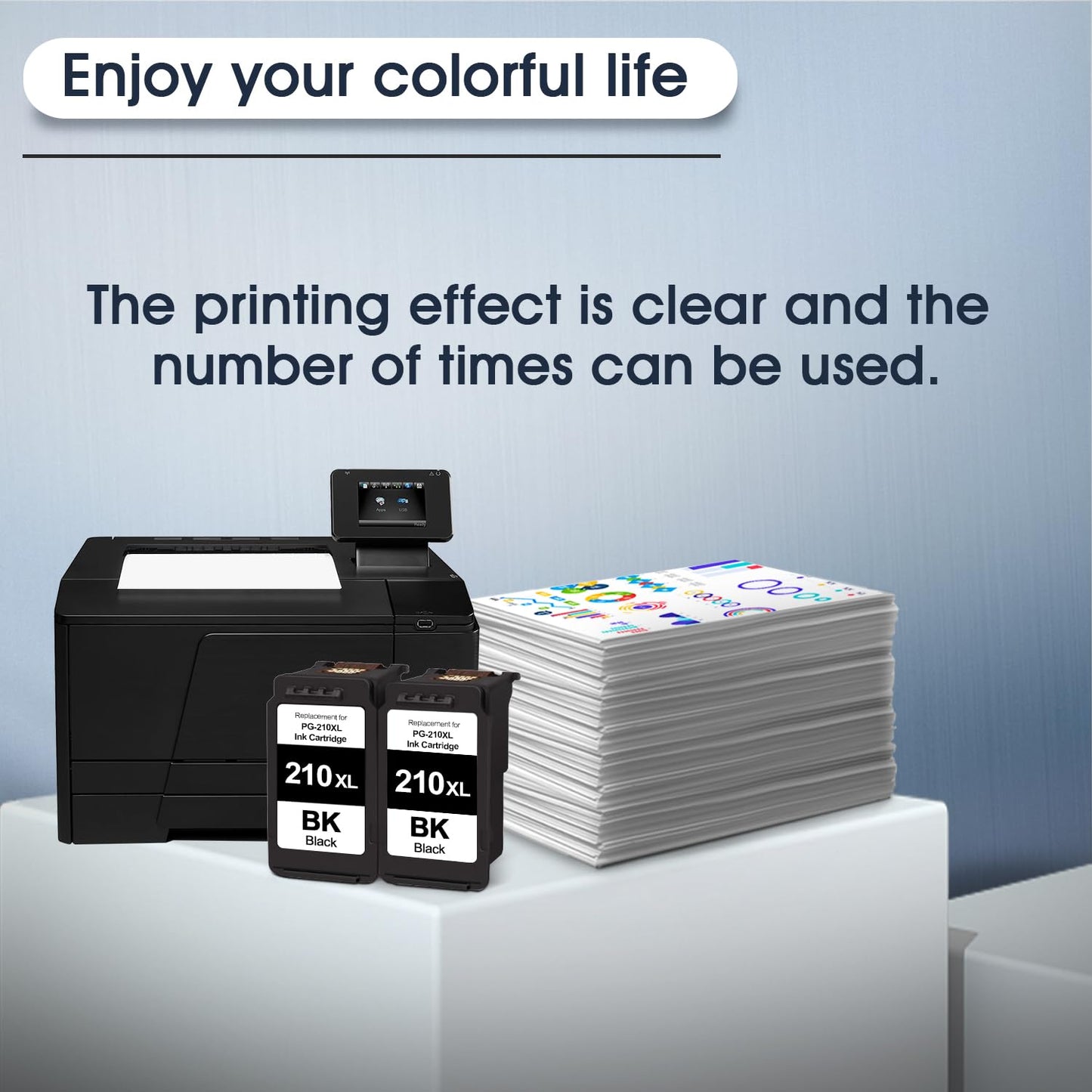 210XL Black Remanufactured Ink Cartridge Replacement for Canon 210 PG-210XL Use for Canon Pixma MX410 MX350 MP250 MP495 MX330 MX340 MP280 MP480 MP490 Printer (2 Pack)