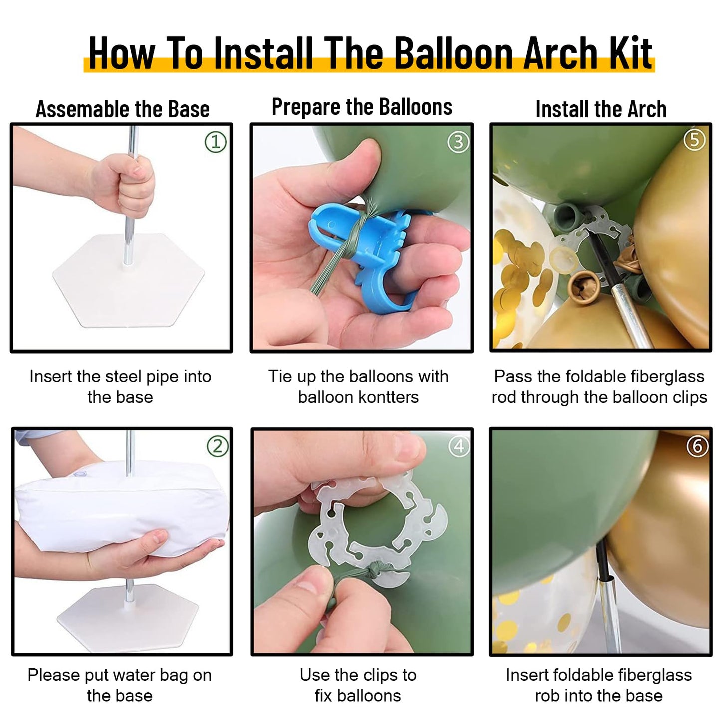 balloon arch kit with electric pump base frame adjustable balloon arch stand, birthday party balloon accessories for party decoration garden wedding birthday decoration