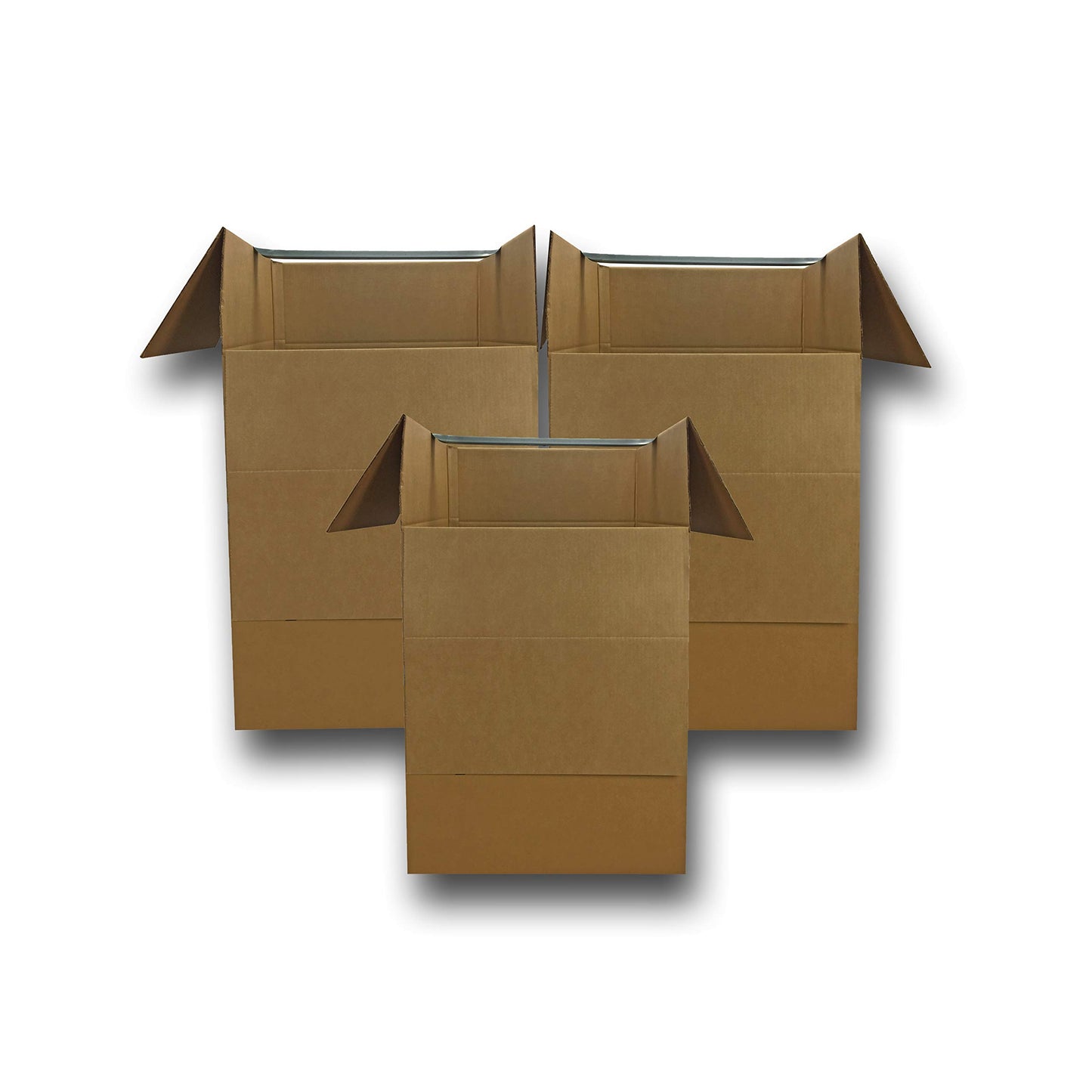 UBOXES Wardrobe Moving Boxes - Shorty Space Savers - (3 PK) 20x20x34" w/Bars