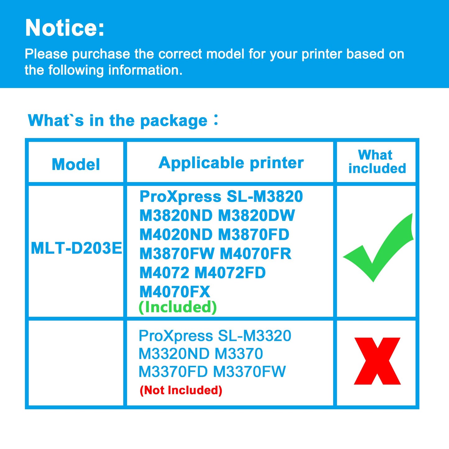 LCL Compatible Toner Cartridge for Samsung MLT-D203E 10000 Pages (1-Pack, Black) for Samsung ProXpress SL-M3820 M3820ND M3820DW M4020ND M3870FD M3870FW M4070FR M4072 M4072FD M4070FX