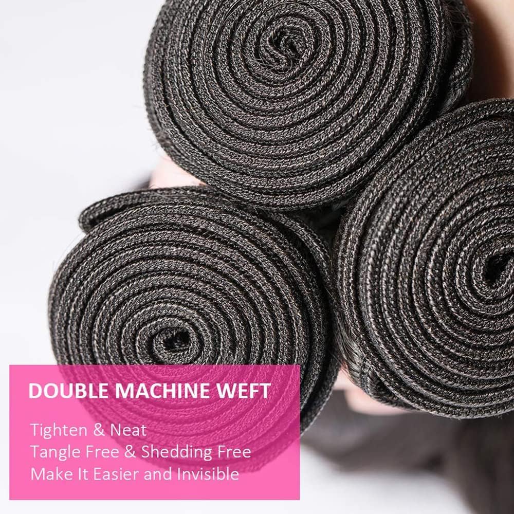 12A Body Wave Bundles Human Hair 16 18 20 Inch 100% Unprocessed Raw Vietnamese Human Hair 3 Bundles Body Weave Remy Virgin Hair Natural Black Color For Black Women