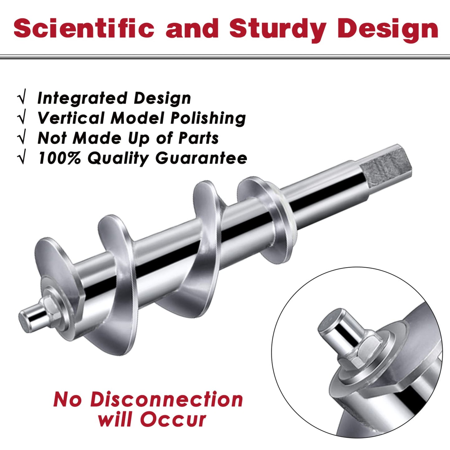 Metal Food Grinder Attachments for KitchenAid Stand Mixers, Meat Grinder, Sausage Stuffer, Durable Attachment for KitchenAid Mixers, Silver(Machine/Mixer Not Included)
