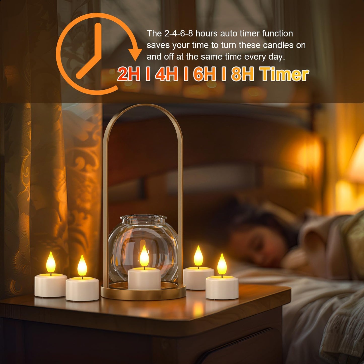 PChero 6PCS Rechargeable Flameless Candles Flickering with Remote Timer & USB Charging Base, 3D Wick Led Tea Lights Candles Battery Operated for Birthday Weddings Halloween Christmas Home Indoor Decor