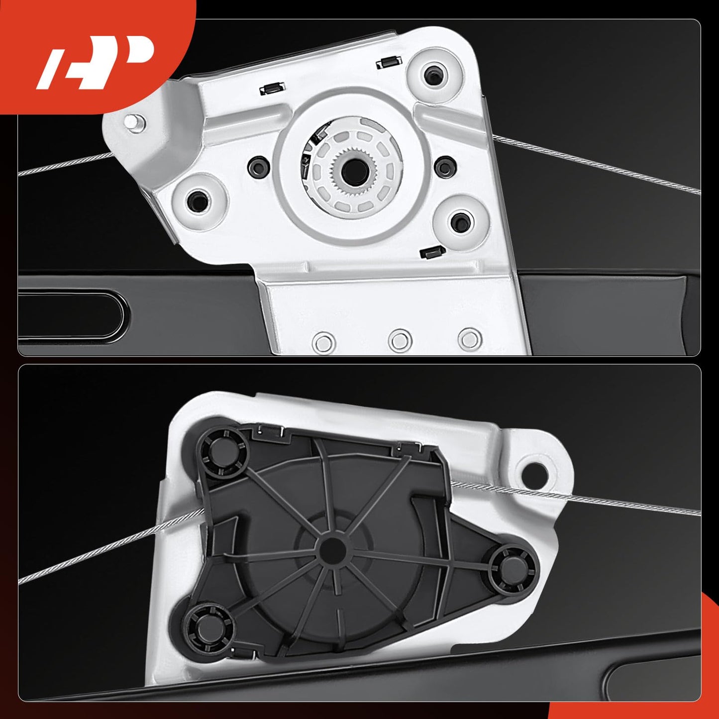 A-Premium Power Window Regulator without Motor Replacement for BMW E90 E91 323i 325i 328i 330i 335i M3 Rear Left Driver Side