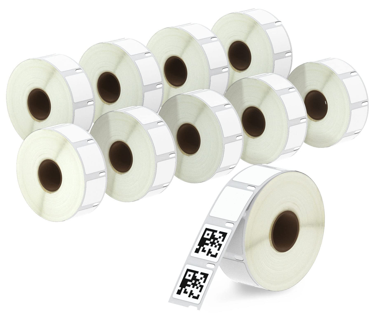 BETCKEY - Compatible DYMO 30332 (1" x 1") Square Multipurpose Labels - Compatible with DYMO Labelwriter 450, 4XL, NOT FIT 550 & 5XL [10 Rolls/7500 Labels]