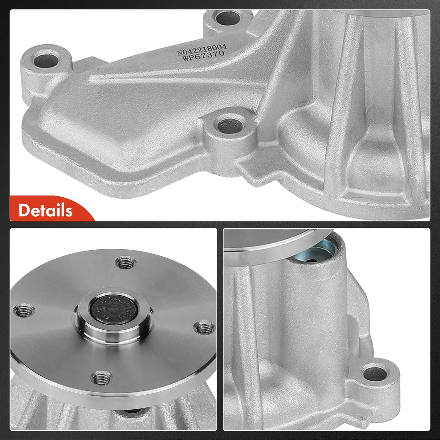 A-Premium Engine Water Pump with Gasket Compatible with Hyundai Elantra Elantra Coupe/GT Tucson Kona & Kia Soul Forte/Forte Koup Forte5 Seltos