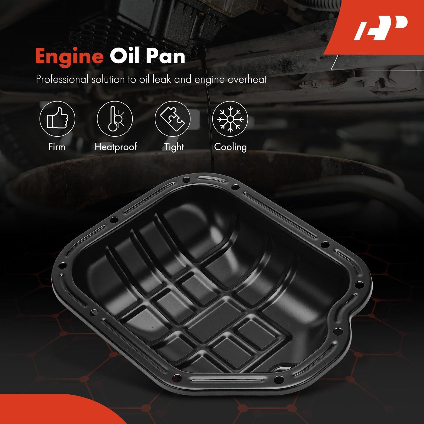 A-Premium Lower Engine Oil Pan Sump with Drain Plug Compatible with Nissan Altima 2007-2016, Murano 2009-2016, Pathfinder 2013-2016, Quest 2011-2014, Infiniti JX35 2013-2013, V6 3.5L Gas
