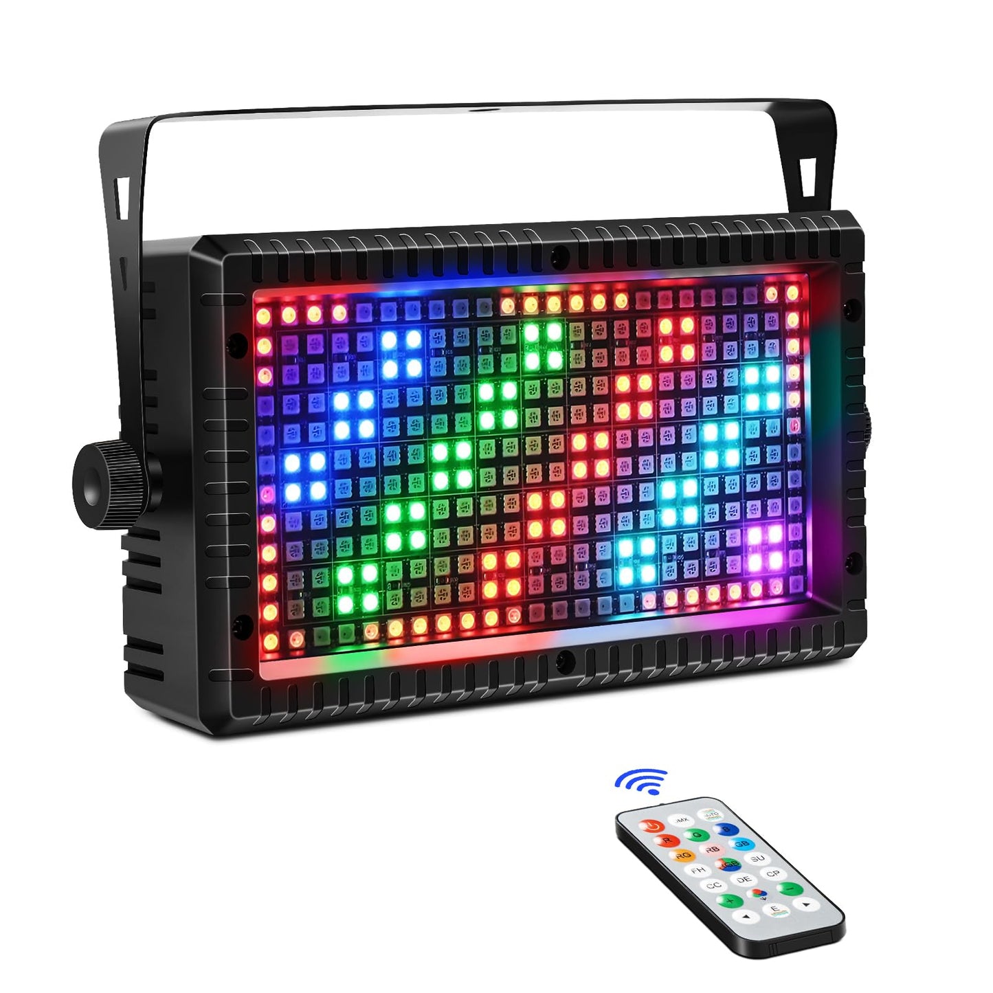 ZKYMZL Strobe Light 288pcs RGB 3-in-1 LED Stage Lights DJ Lights DMX Lighting with Remote Control & Sound Activated for Event Concert Party Church Wedding Club... (1 pack)