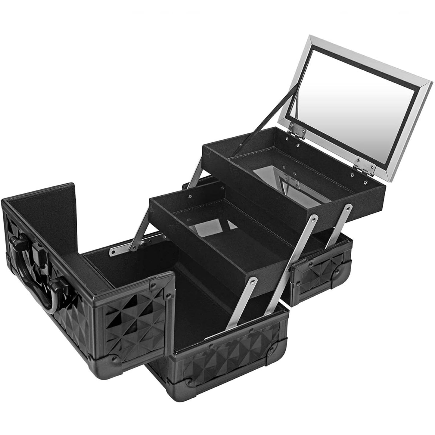 SHANY Mini Makeup Train Case with Mirror - Twilit
