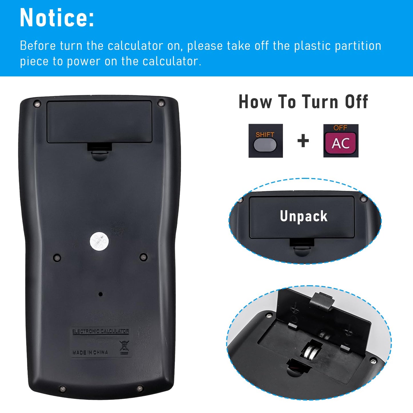 10 Pack Scientific Calculators, 2 Line Engineering Large Display Scientific Calculator Bulk Multi-Function Ideal for Student Teacher Algebra Chemistry Finance Construction Office School Business