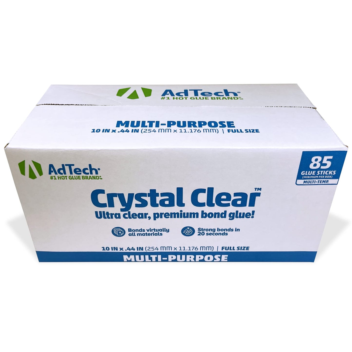 Adtech 5lb Bulk Pack 10” Hot Glue Sticks (220-115-5) – Full Size, Crystal Clear, Hot Glue Gun Sticks. All-purpose glue sticks for crafting, scrapbooking & more.