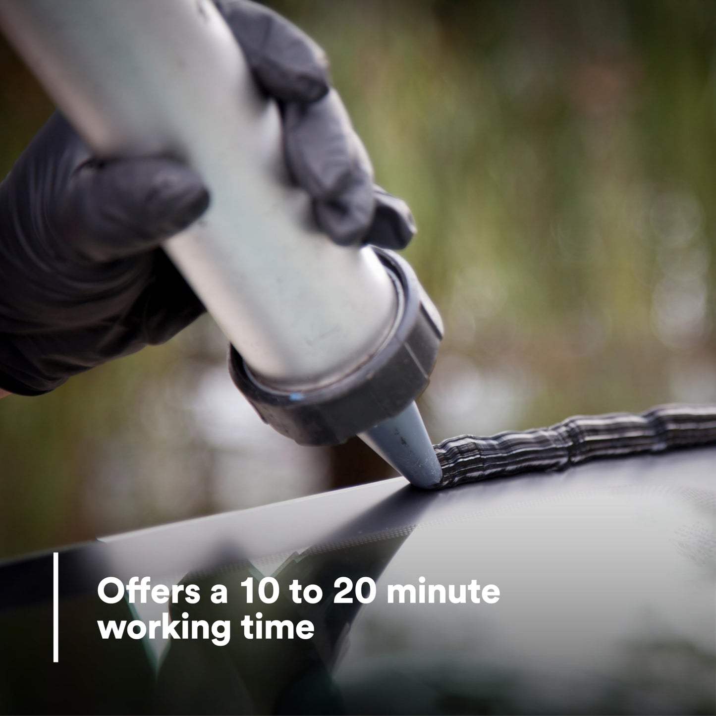 3M 08609 Window-Weld Super Fast Urethane Black Cartridge - 10.5 fl oz.