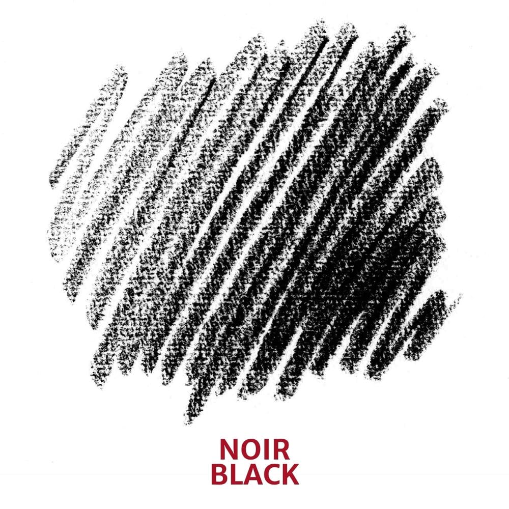 Conté à Paris 50238 12 Count 2B Sketching Crayons Set, Black