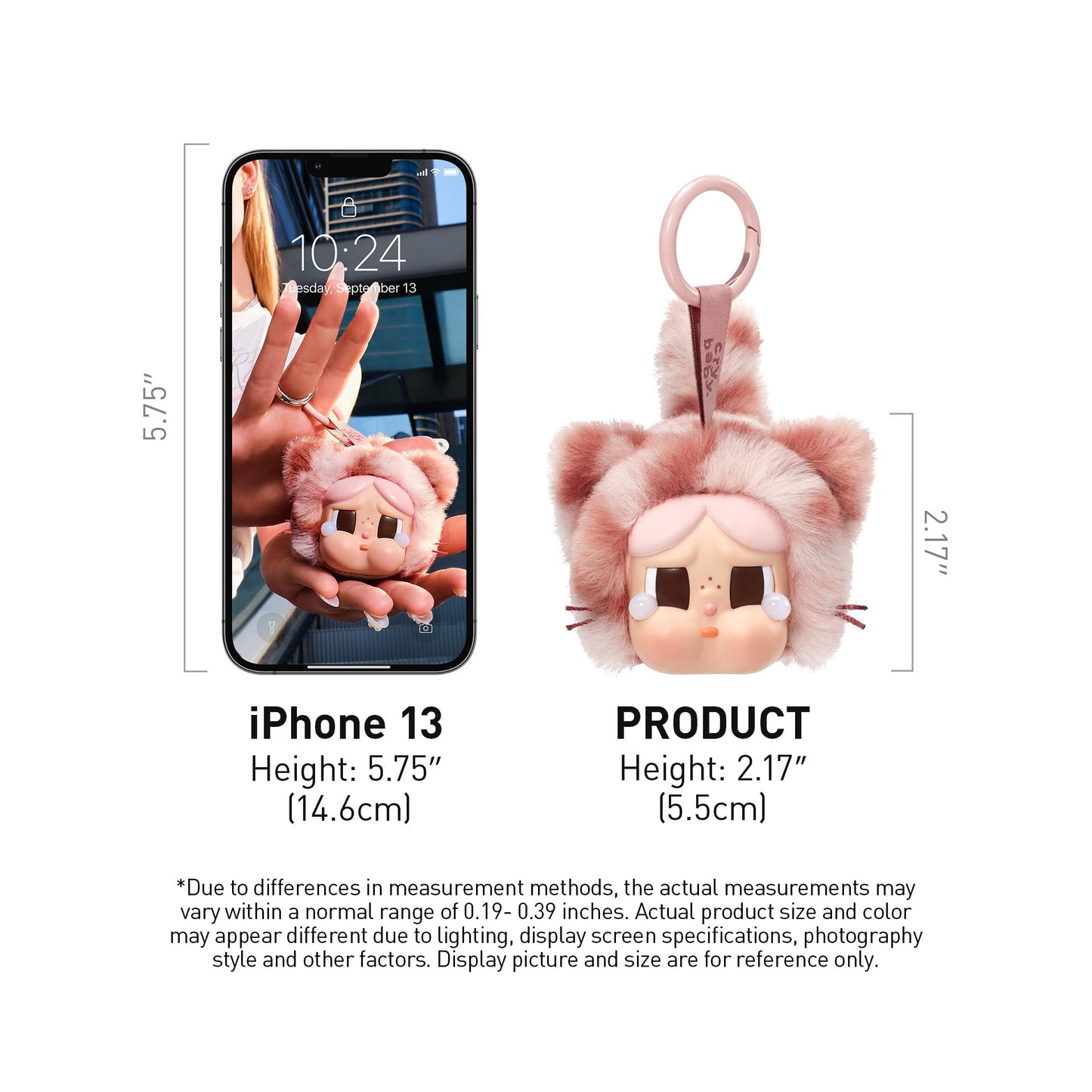 POP MART Crybaby Wild but Cutie Series - Vinyl Plush Pendant Blind Box, Random Design Action Figures Collectible Toys Decorations, Holiday Birthday Gifts for Girls and Boys, Single Box