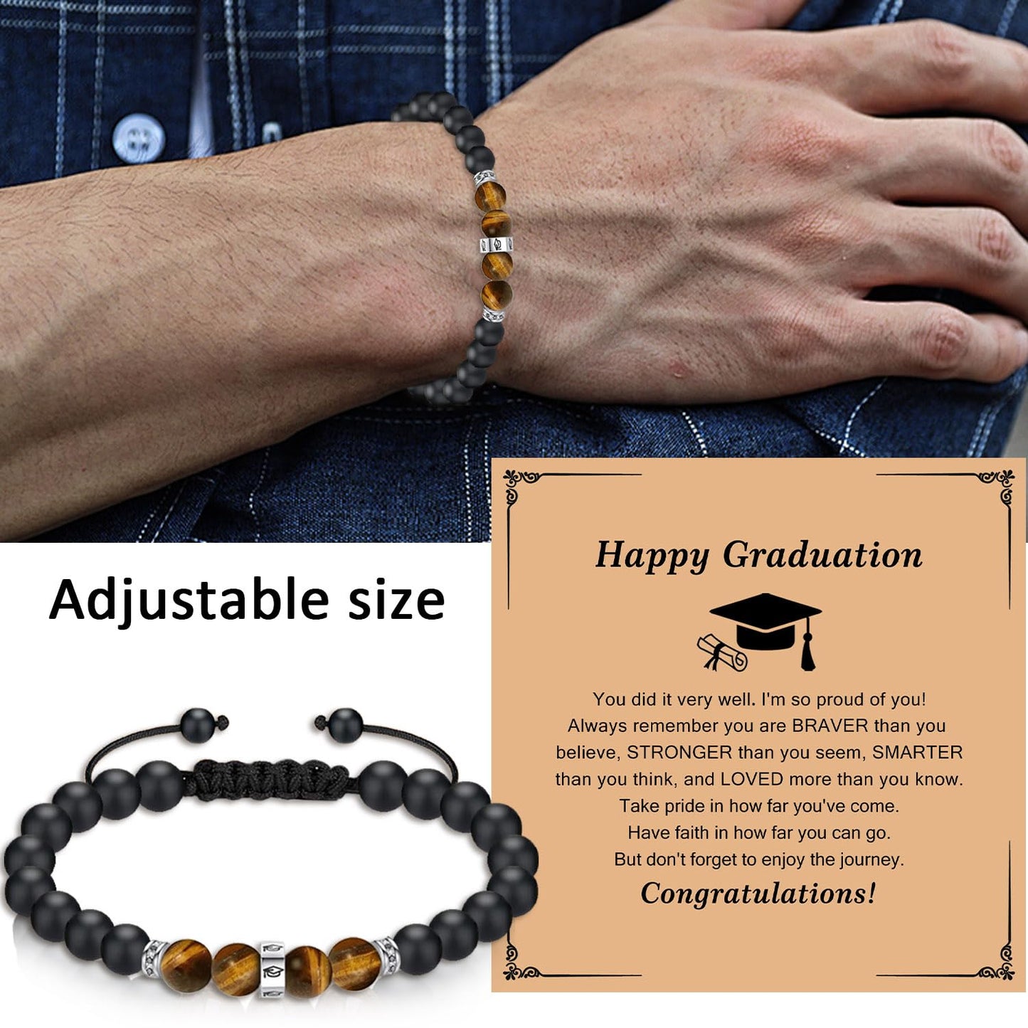 2 Pack Graduation Gifts, Class of 2026 Graduation Travel Tumbler, Inspirational 2026 Grad Gifts for Him Her High School Colleage Students Daughter Son Friends Master Gifts(Rose Gold & Black)