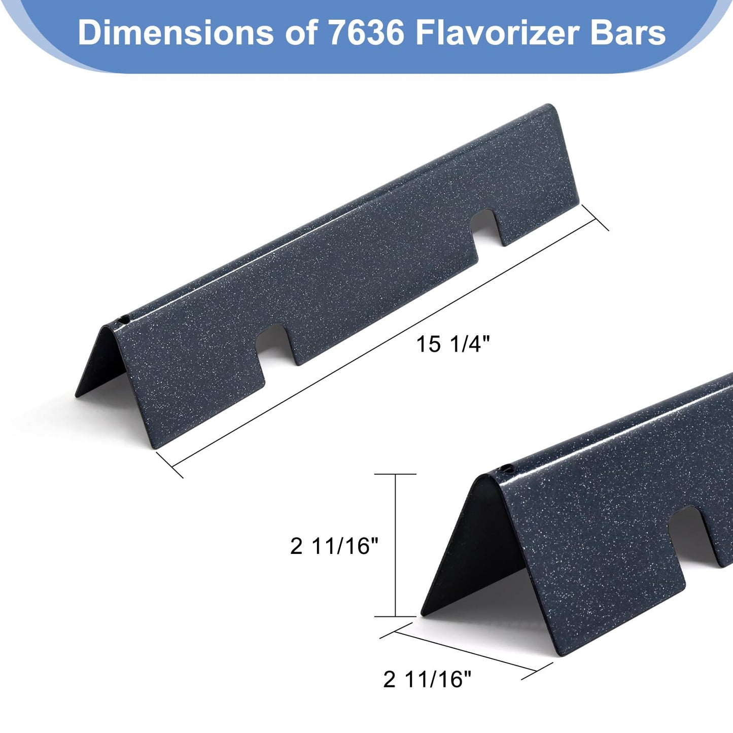 Criditpid Barbecue Replacement Parts for Weber Spirit and Spirit II 300 Series E310 E320 E330 S310 S320 S330 with Front Control, 7636 Flavorizer Bars & 69787 BBQ Burner Tube Kit.