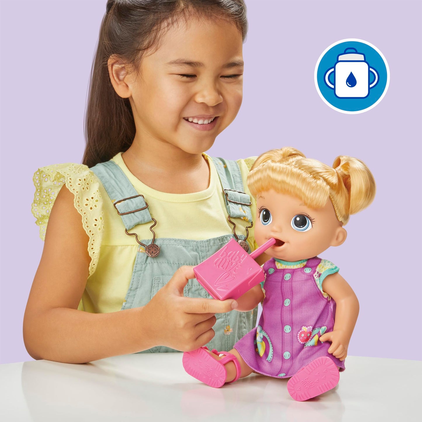 Baby Alive Time for School Baby Doll Set, Back to School Toys for 3 Year Old Girls & Boys & Up, 12 Inch Baby Doll, Blonde Hair (Amazon Exclusive)