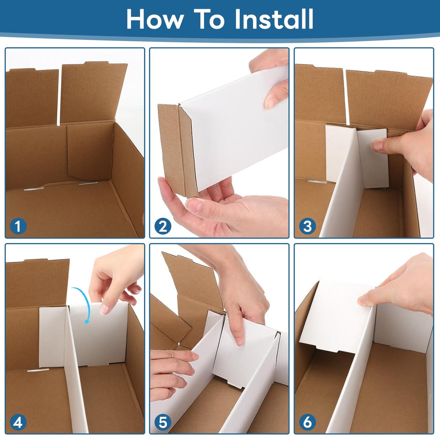 HIMOMO Trading Card Storage Box 3120 Count Collector Cards Box White Sports Card Storage Boxes Card Sorting Tray Cases Cards Collection Trading Cards Box for Soccer Basketball Cards(4 Set)