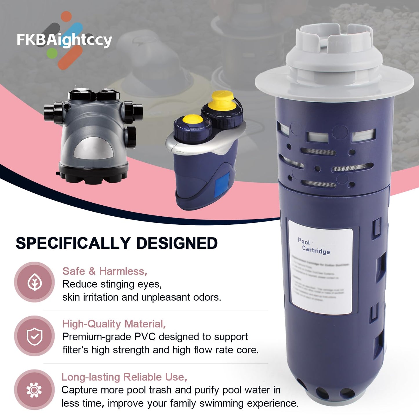 Replacement for Nature2 Cartridge W28000 W28001 Pool for Nature 2 Duoclear Cartridge Pool Fusion/Fusion Soft/Vision Pro for Zodiac Duoclear 25 35 System Sanitizer