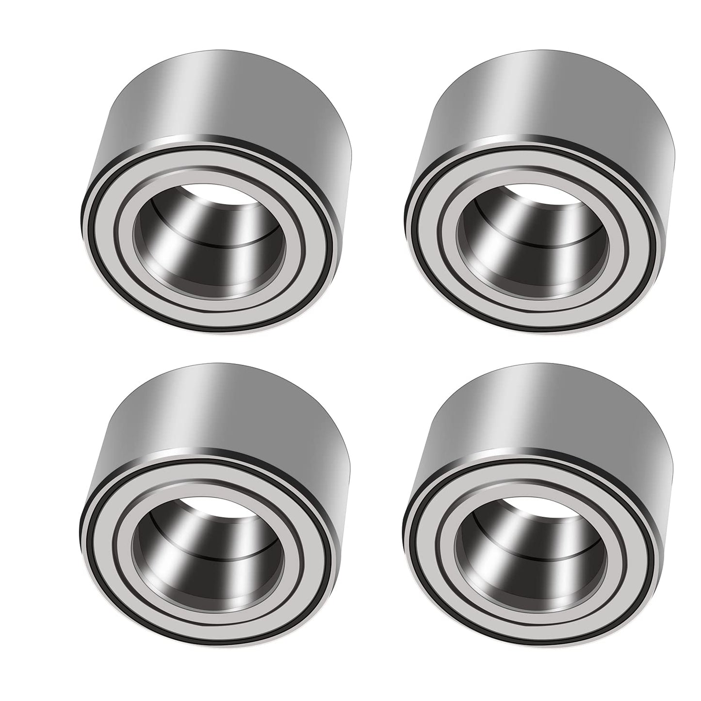 Front/Rear Wheel Bearings Compatible with Yamaha Grizzly:700 07-16,660 03-08,550 09-14, 450 07-10,400 08,350 07-11;Kodiak400/450 05-06;Big Bear400 07-12;Replaces 93305-00601-00 93305-00602-00 (4 Pack)