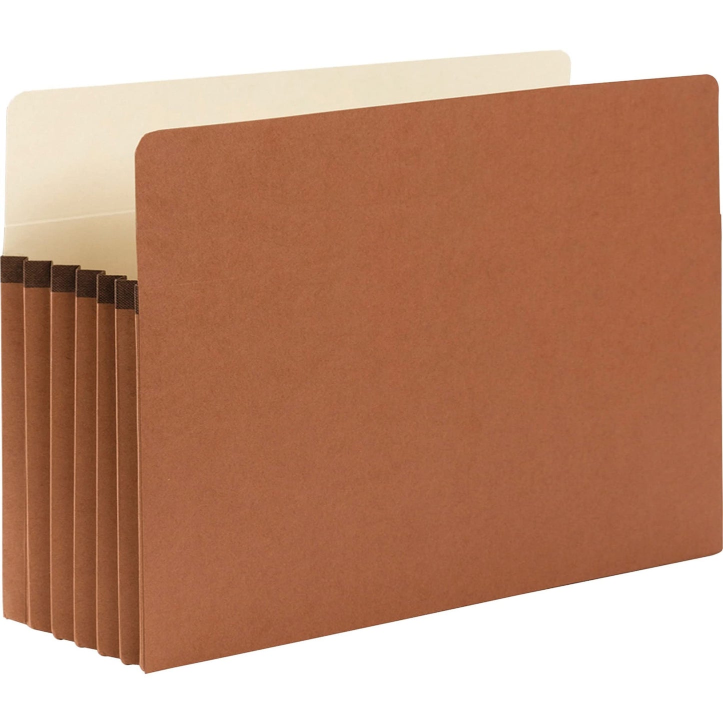 Smead Pockets, Legal Size, Straight Cut, 5-1/4-Inch Expansion, Rollover Tyvek at Top-Reinforced Sides, Redrope, 10 Per Box (74234)