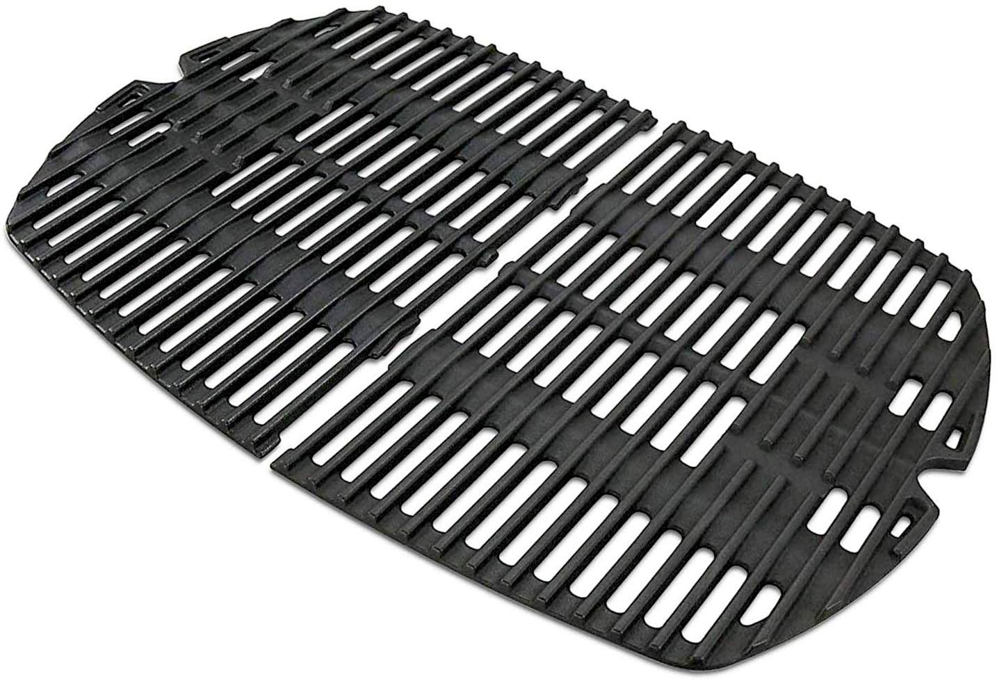 Votenli C764D(2-Pack) Gloss Cast Iron Cooking Grid Replacement for Weber Q100 Series, Q140, Q1000 Series, Q1200, 50060301, 386000, 50060001, 51010001, 51060001, 51070001, 51080001, 51190001, 51200001