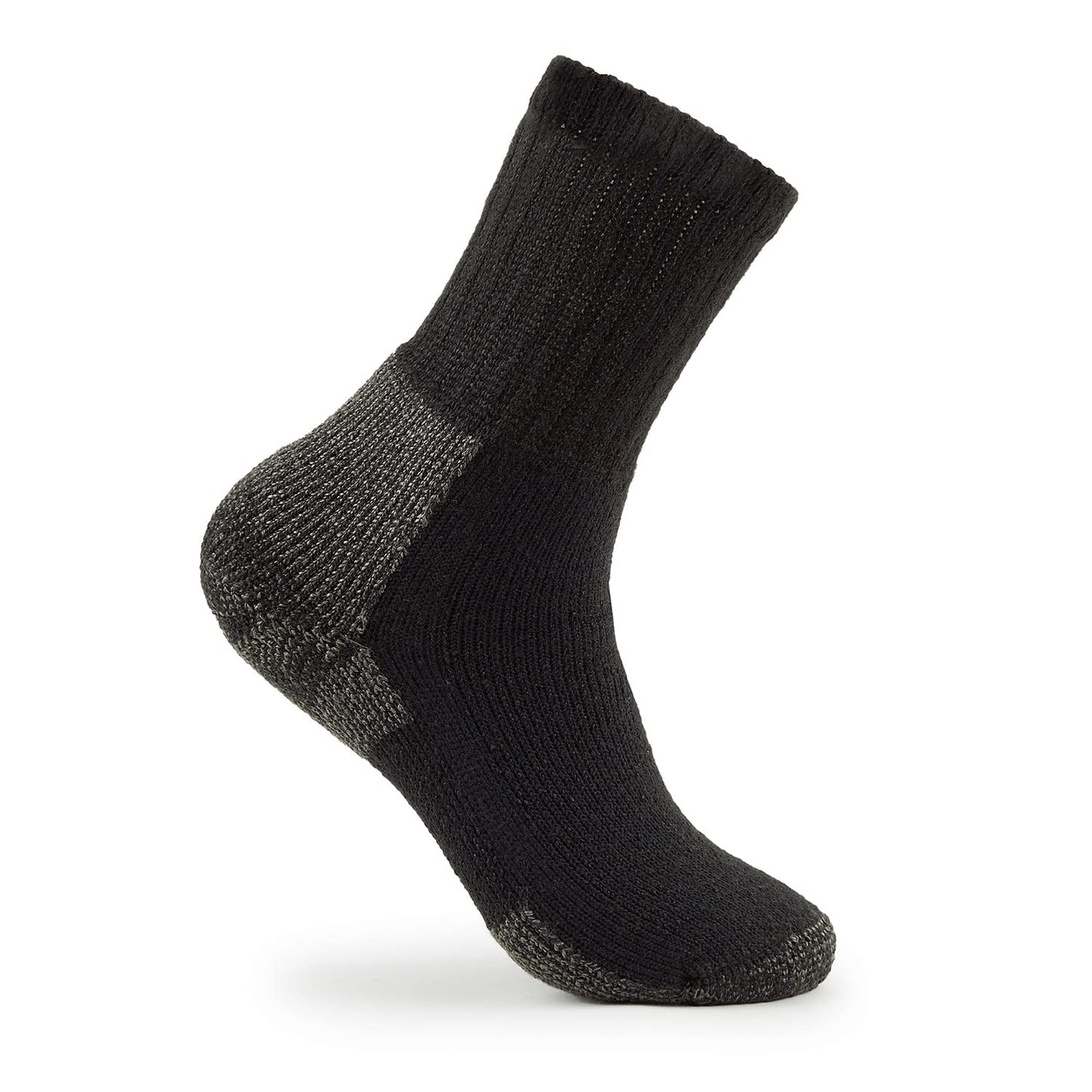thorlos Men's Kx Max Cushion Hiking Crew Socks, Black (3 Pair Pack), Large