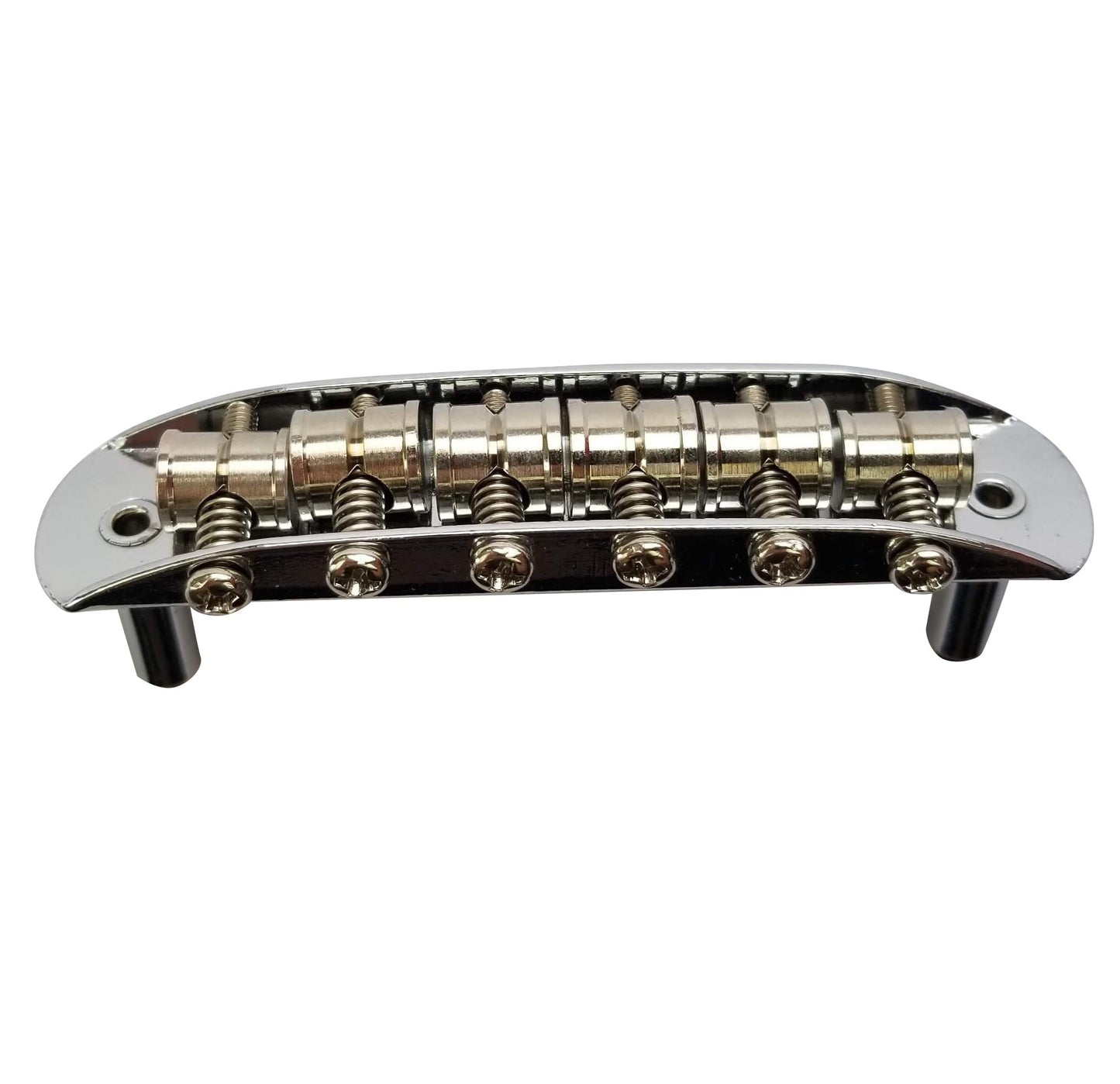 Mustang Bridge w/Large Saddles, 9.5" Radius, 52.5mm, For Fender Mustang, Jaguar, Jazzmaster- Chrome