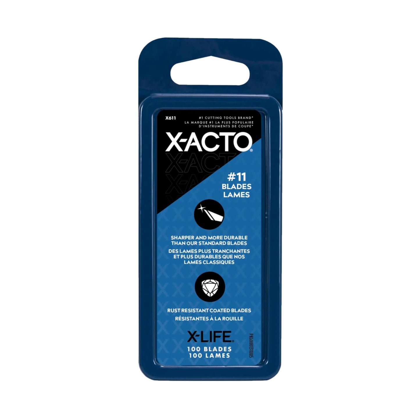 X-Acto No.11 Blades for X-Acto Knives, Bulk Pack, 100 Blades per Box (X611)