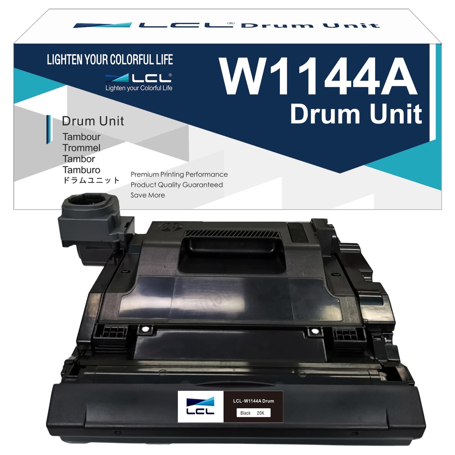 LCL Comaptible Drum Unit for HP 144A W1144A (1-Pack,Black) for HP Neverstop Laser MFP 1201n 1202w 1202nw, Neverstop Laser 1001nw