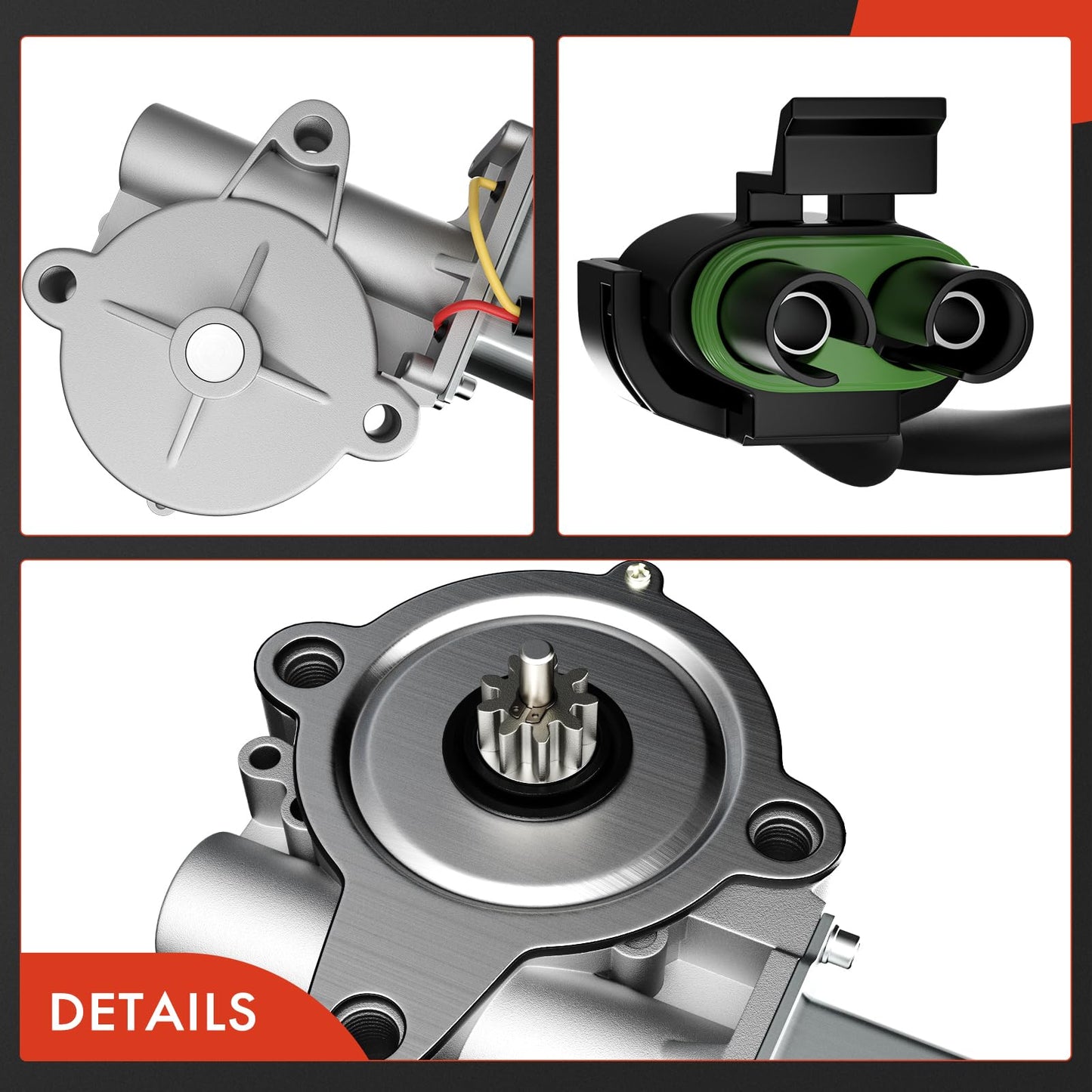 A-Premium RV Entry Step Motor Compatible with Kwikee Electric RV Steps 24 25 42 44 47 Revolution Series, Replace# 300-1457, 094707-05-701, 1010002326