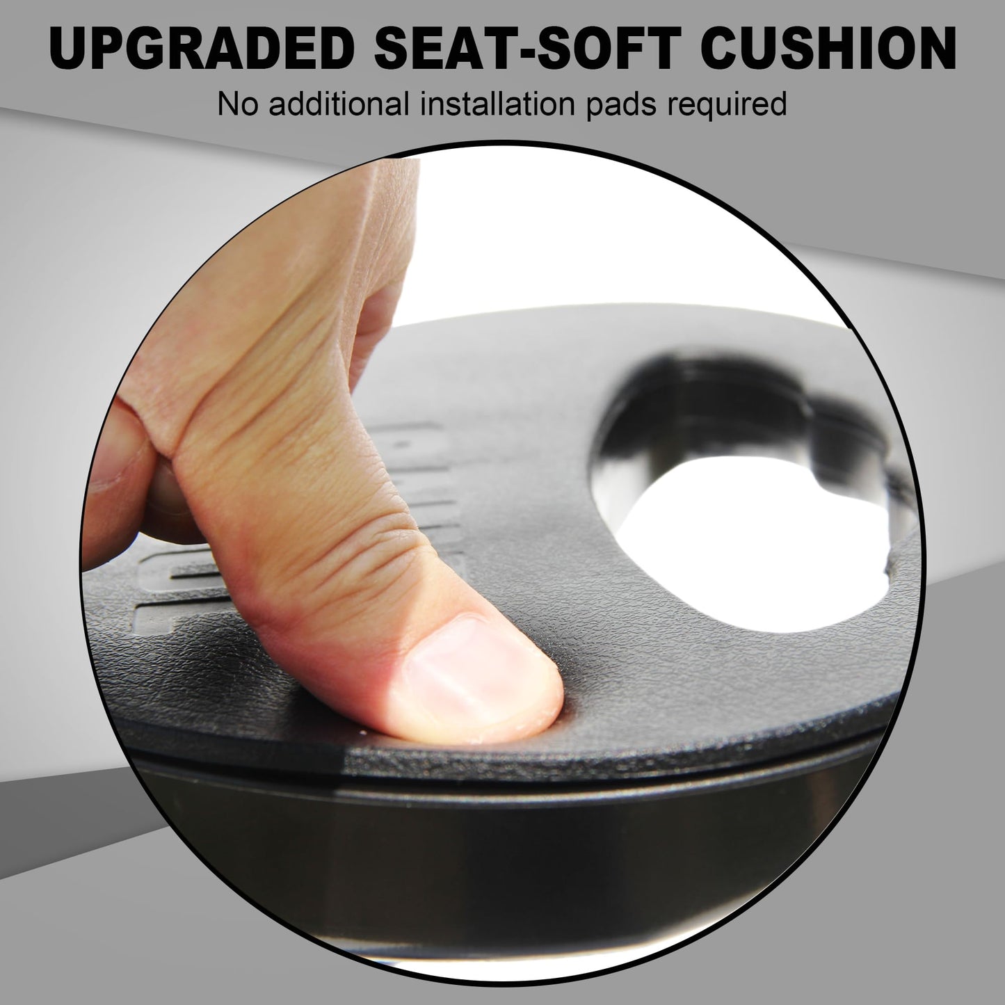 ALEVMOOM Upgraded Walking Cane with Seat, Capacity 550lbs Foldable Cane Chair for Adults, Portable Seats for Seniors, Easy Carry Stick for Hiking Traveling Camping (Black)