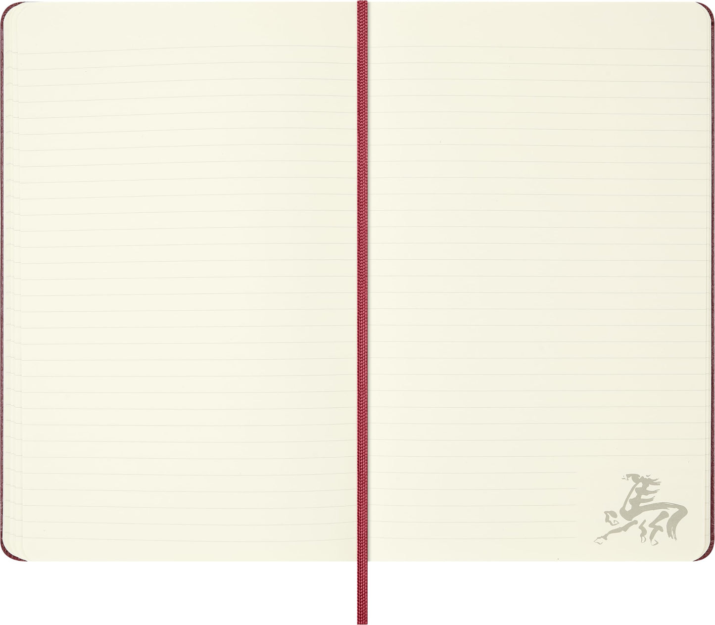 Moleskine Limited Edition Year of the Horse 2026 Precious & Ethical Vegea Notebook in Gift box, Soft Cover, Large (5" x 8.25") Ruled/Lined, Autumn Red, 176 pages