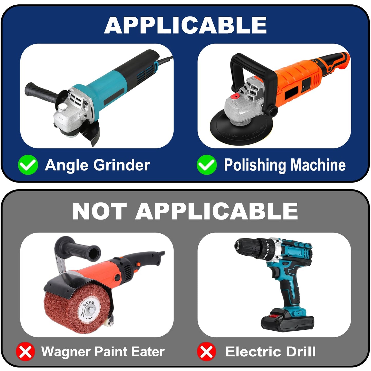 12 PCS Strip Discs Paint Stripper Discs, Wimayo 4-1/2 "x 7/8" Stripping Wheel Rust Remover Grinder Disc for Angle Grinder to Clean and Remove Rust, Paint ＆ Oxidation