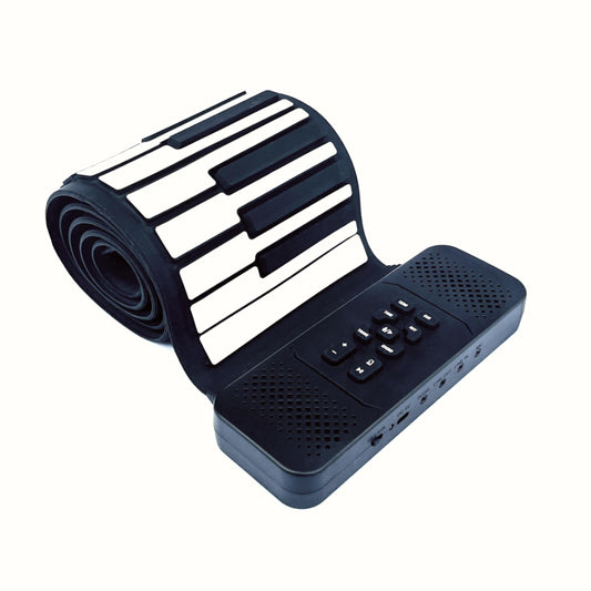 MAGICON 88 Key Roll up Piano Keyboard, pure piano sound source by France Dream, Portable Flexible, built-in both rechargeable battery and speaker/USB/HiFi stereo earphone as a gift (88 key Black)