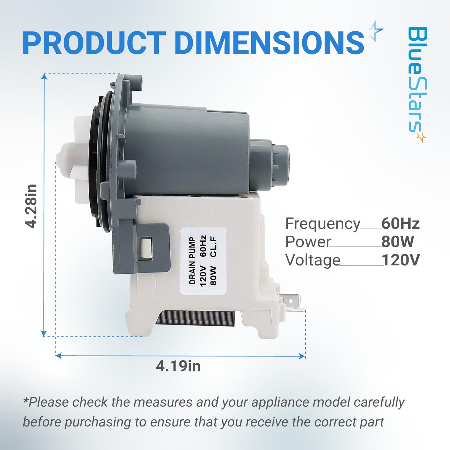 [Upgraded] DC31-00178A PX3516-01 Washer Drain Pump Motor for Samsung, Whirlpool WA50K8600AW WA48J7770AW WA50K8600AV WF42H5000AW/A2 - Replaces PD00034912 3989917 EAP9605762 DC31-00178D