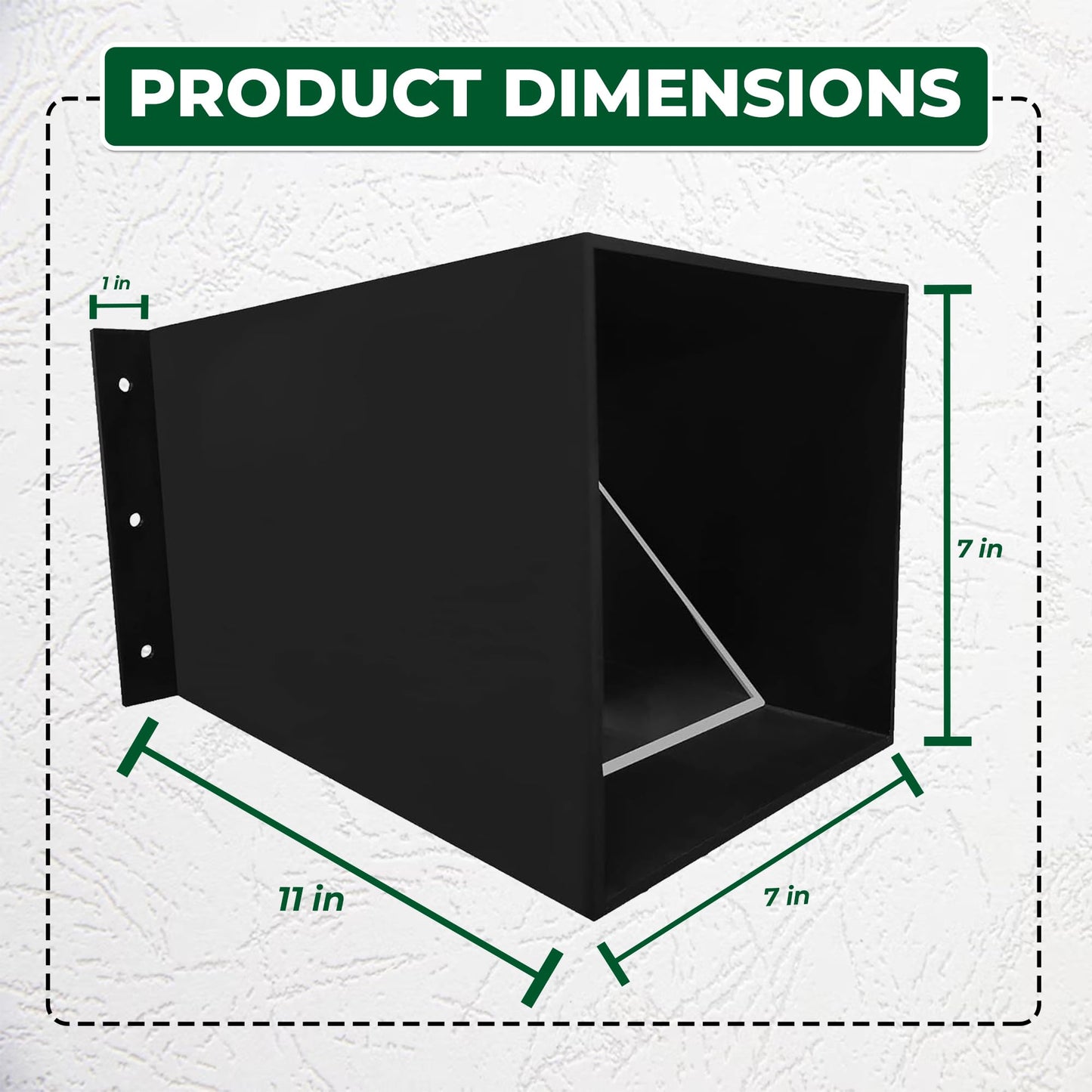Rhino Excluders® Prochute™ One Way Door for Removal of Raccoon, Skunk, Opossum, Groundhog, Rabbit and Similar Size Animals - Live Trap Alternative, Black