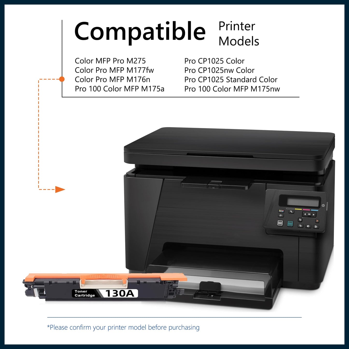 130A Toner Cartridges 4-Pack High Yield Replacement fo hp Color Laserjet pro MFP M177fw M176n M177 M176 Printer