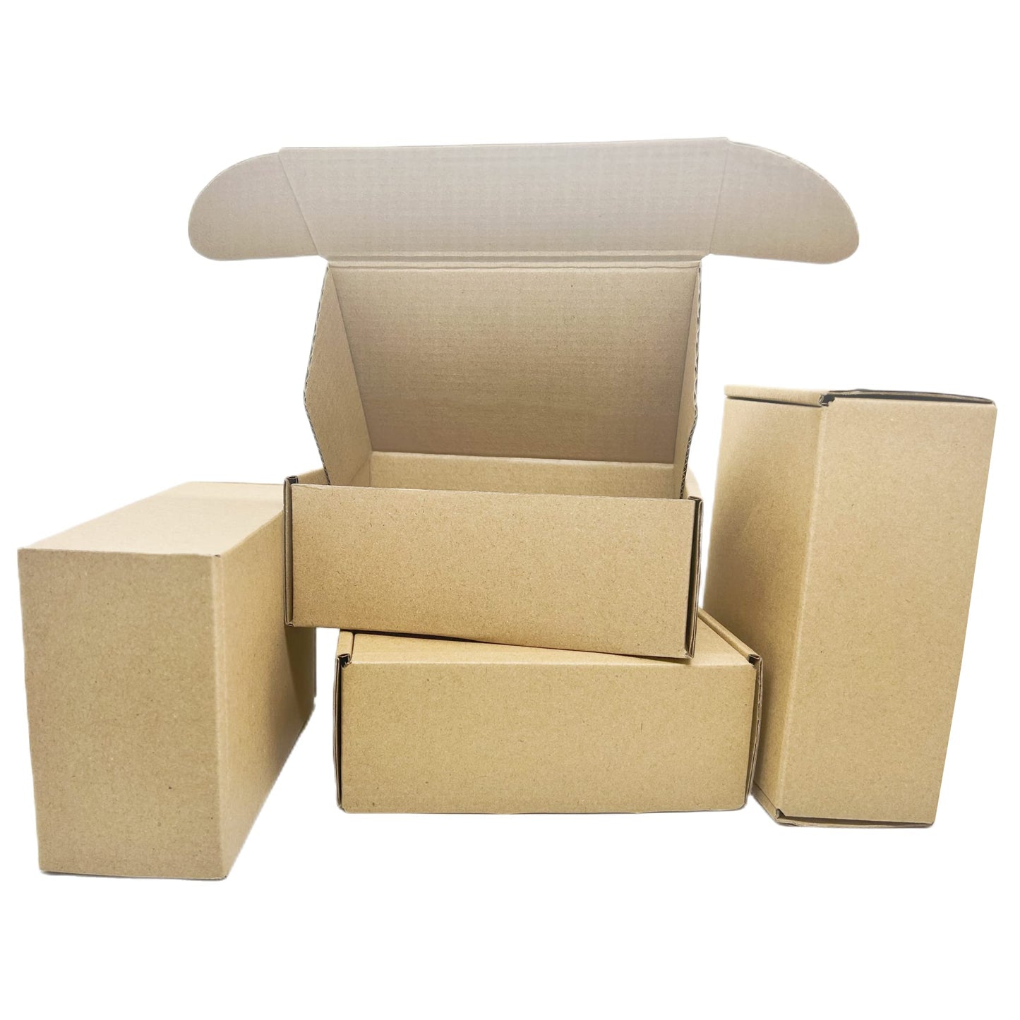 Small Corrugated Boxes Mailers 15x11x3 inch Kraft Corrugated Mailing Box for Shipping and Storage 20 Pack