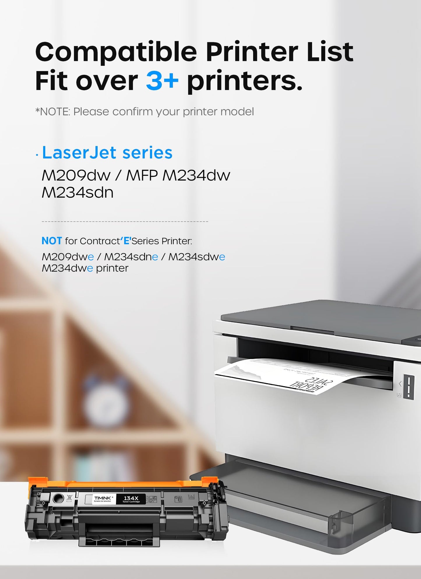 134X Black Toner Cartridges (with Chip) Replacement Compatible for HP 134X W1340X 134A W1340A Toner Cartridges Work with Laserjet M209dw MFP M234dw M234sdw M234sdn Printer (2 Black)