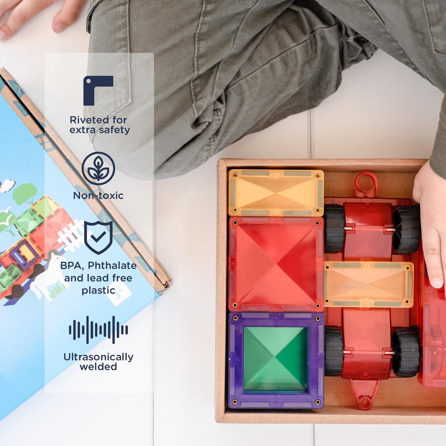 CONNETIX Rainbow Motion Pack, 24 Pieces